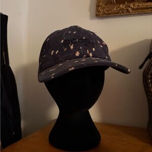 COAL Navy Speckled Corduroy Baseball Cap